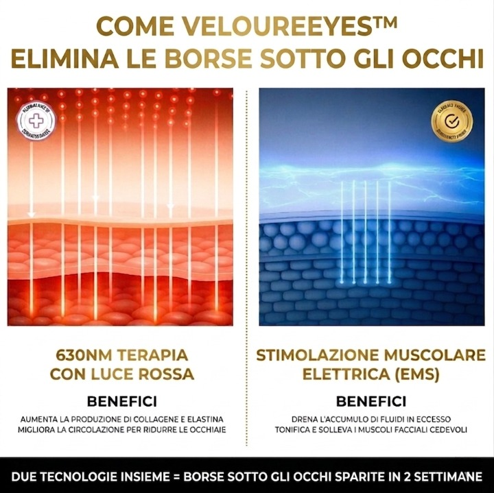 BACOMB™ 2 in 1 – Luce Rossa + EMS Anti-Borse